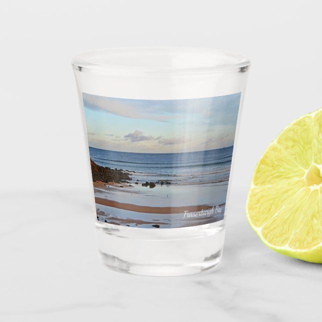 Fraserburgh Bay, Schottland Schnapsglas (Vorderseite)