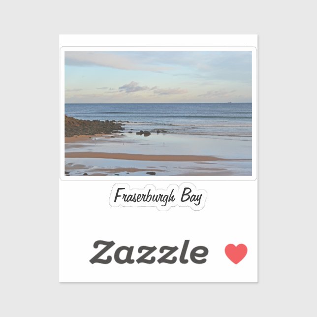 Fraserburgh Bay, Scotland Key Ring Square Sticker (Blatt)