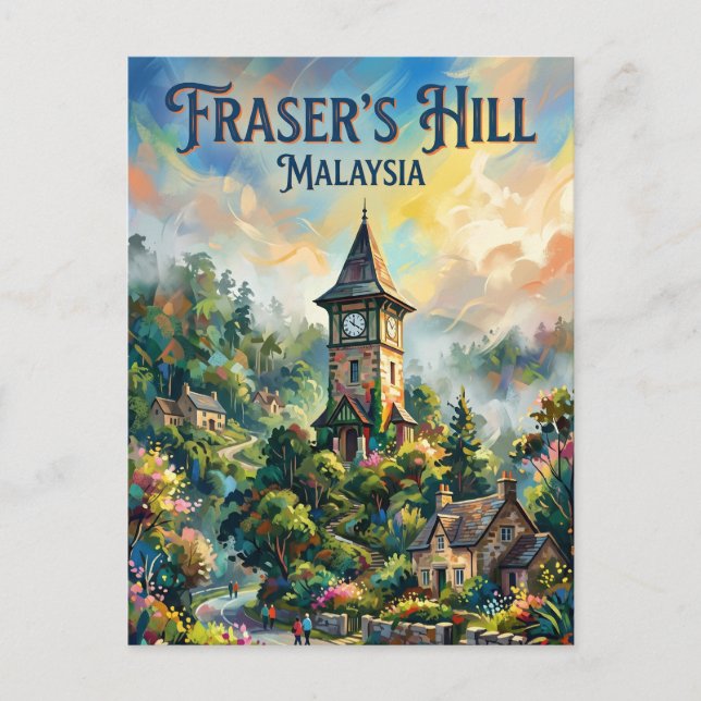 Fraser's Hill Malaysia Postkarte (Vorderseite)