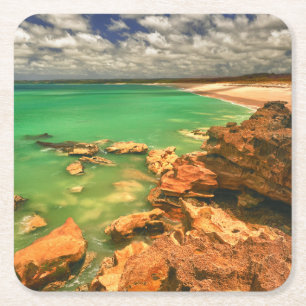Frasers Strand Tasmanien Rechteckiger Pappuntersetzer