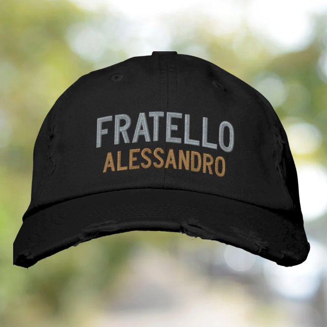 Fratello (frère) Casquette brodé personnalisé (Créateur téléchargé)