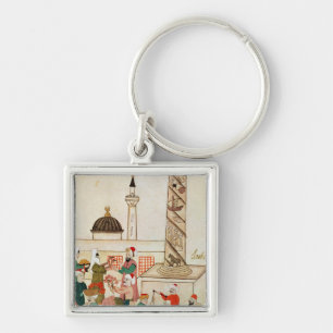 Frau 1671 ein Basar in Istanbul, c.1580 Schlüsselanhänger