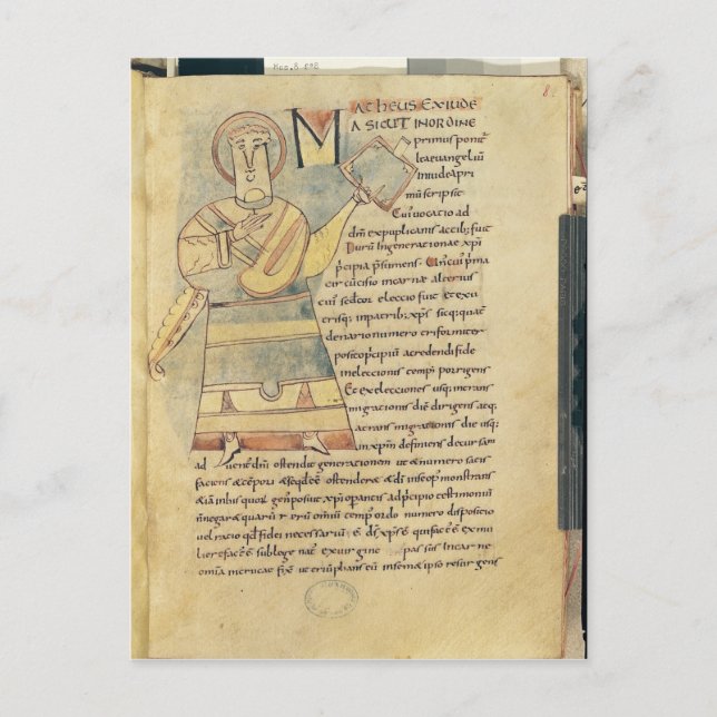 Frau 18 f.8 St. Matthew, Evangelist Postkarte (Vorderseite)