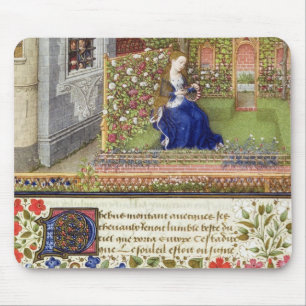 Frau 2617 Emilia in ihrem Garten, Platte 22, von Mousepad