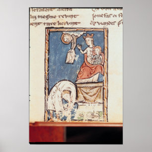 Frau 3516 f.127 der Jongleur von Notre Dame Poster
