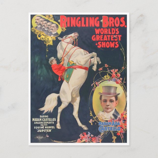 Frau Ada Castello Postkarte (Vorderseite)