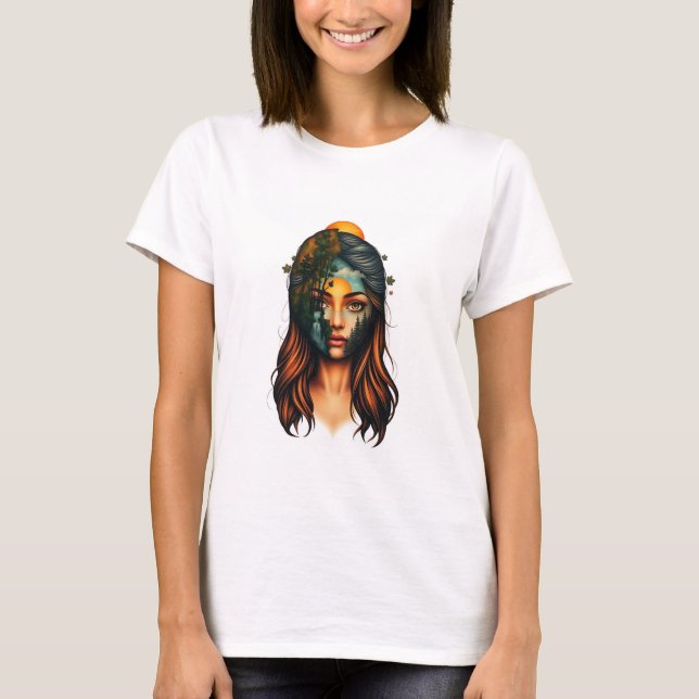 Frau als Erde: Das Embodiment von Natur und Leben T-Shirt (Vorderseite)