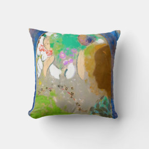 Frau am Fenster, Redon Kissen