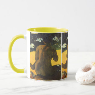 Frau am Meer von Paul Gauguin Tasse