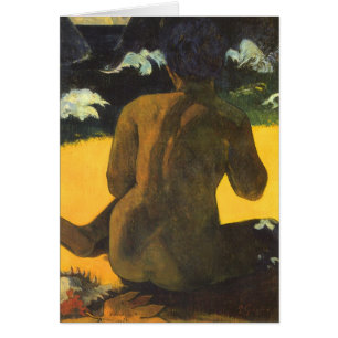 Frau am Meer von Paul Gauguin, Vintage Fine Art