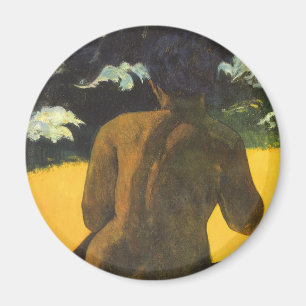 Frau am Meer von Paul Gauguin, Vintage Fine Art Magnet
