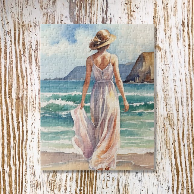 Frau am Strand (Von Creator hochgeladen)