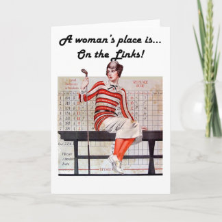 Frau an den Verbindungen Karte