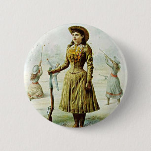 Frau Annie Oakley Button