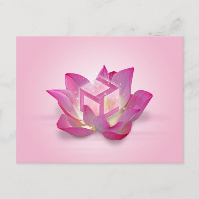 Frau Antahkarana, Blume Lotus Postkarte (Vorderseite)