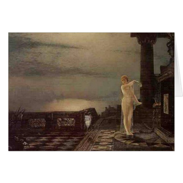 Frau auf Portal durch See (Vorderseite (Horizontal))