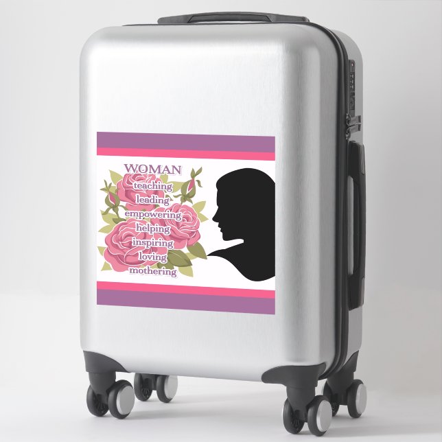 Frau Aufkleber (Koffer)