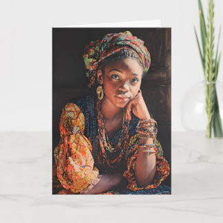 Frau aus Côte d'Ivoire - Afrikanische Frau Karte
