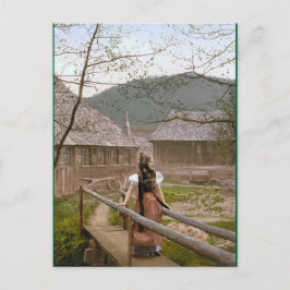 Frau aus dem Schwarzwald Postkarte