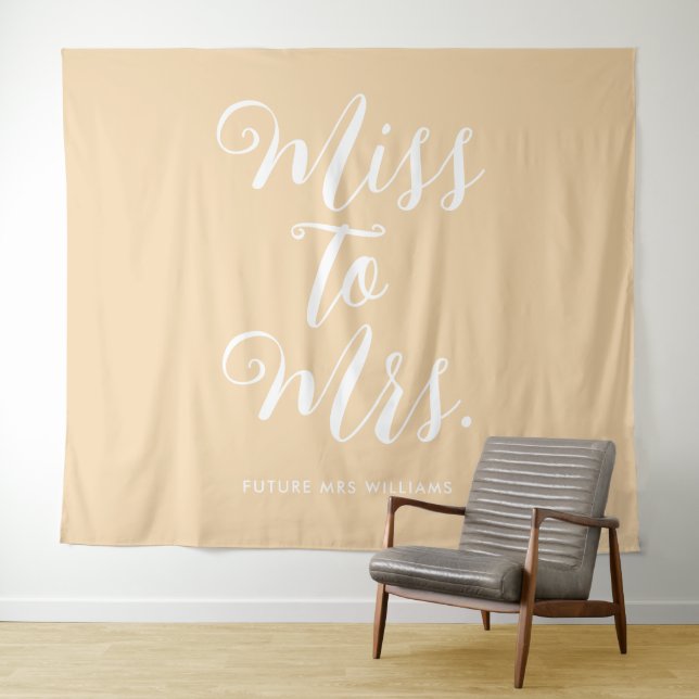 Frau Banner Modern Boho Bachelorette Wandteppich (Beispiel (Horizontal))