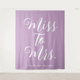 Frau Banner Modern Brautparty Prop. Wandteppich