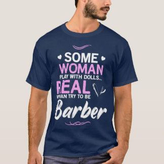Frau Barber Funny Design für Geschenke T-Shirt