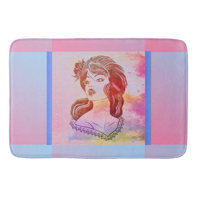 Frau Bath Mat Badematte (Vorderseite)