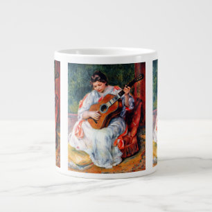 Frau beim Gitarrespielen von Pierre Renoir Jumbo-Tasse