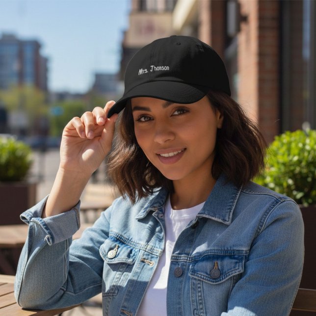 Frau Benutzername Braut Geschenk Hochzeitsreise Ge Bestickte Baseballkappe (Von Creator hochgeladen)