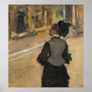 Frau, Besuch eines Museums - Edgar Degas Kunstkuns Poster