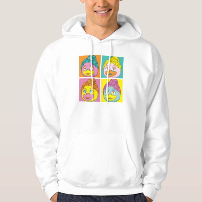 Frau Birdy Pop Art Hoodie (Vorderseite)