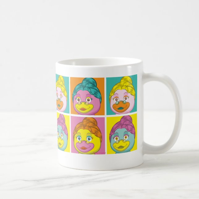 Frau Birdy Pop Art Kaffeetasse (Rechts)