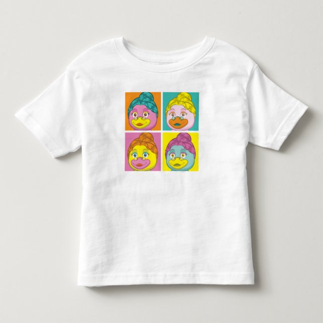 Frau Birdy Pop Art Kleinkind T-shirt (Vorderseite)