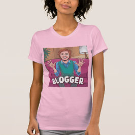 Frau Blogger Pink T - Shirt