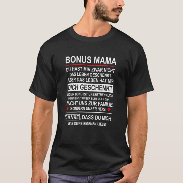 Frau Bonus Mama Step Mutter Mutter Mutter Pull Mut T-Shirt (Vorderseite)