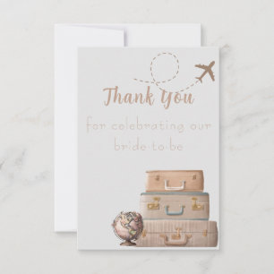 Frau Brautparty Dankeskarte