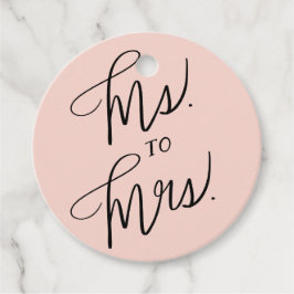 Frau Brautparty mit Handschrift von Miss Geschenkanhänger