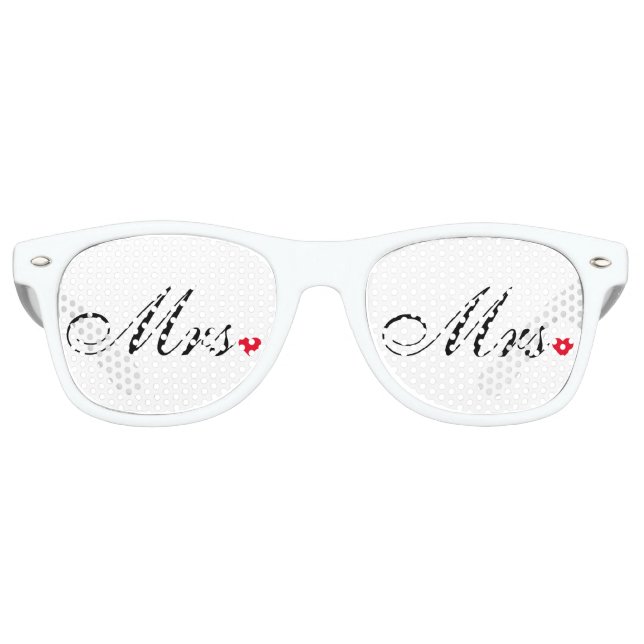 Frau Bride Newlyweds Paare Wedding Party Shades Sonnenbrille (Vorderseite)