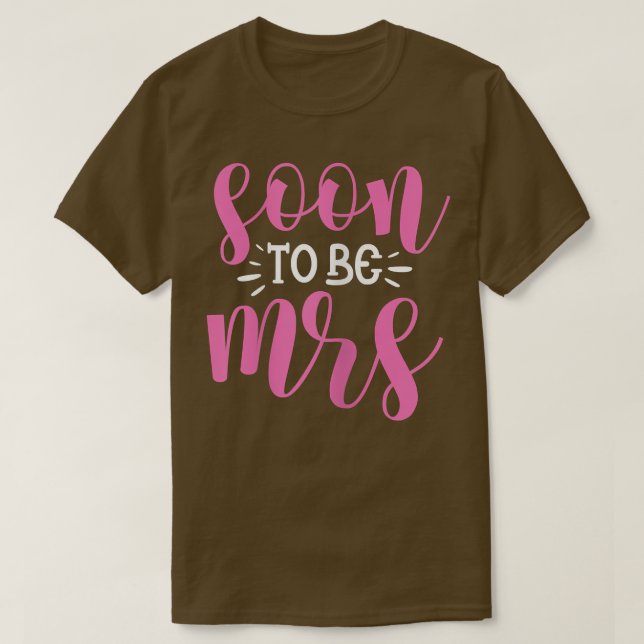 Frau Bride Wedding Bachelorette P T-Shirt (Design vorne)