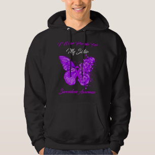 Frau Butterfly Ich trage Lila für meine Schwester Hoodie