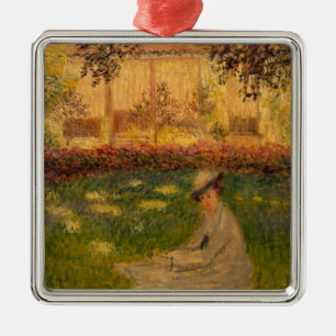 Frau Claude Monets in einem Garten, 1876 Ornament Aus Metall
