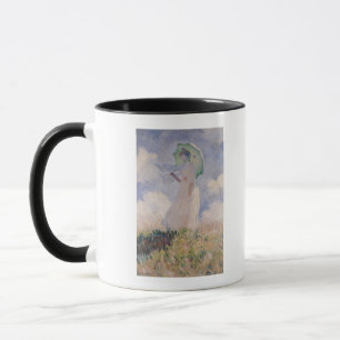 Frau Claudes Monet   mit dem Sonnenschirm gedreht Tasse