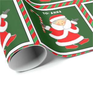 Frau Claus Geschenke Geschenkpapier