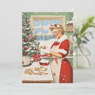 Frau Claus Holiday Baking Delight Einladung