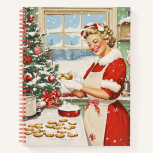 Frau Claus Holiday Baking Delight Notizbuch