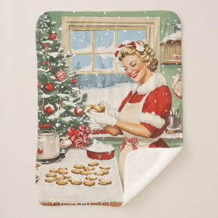 Frau Claus Holiday Baking Delight Sherpadecke