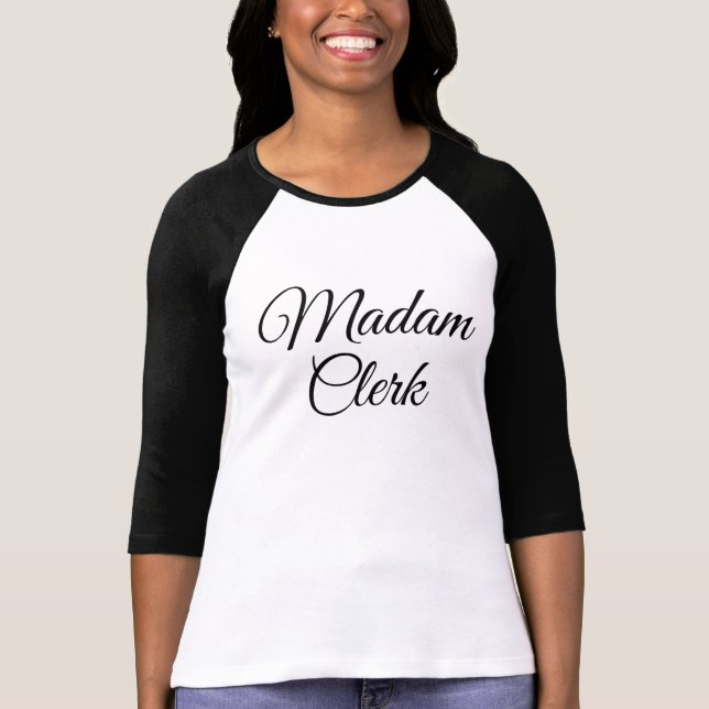 Frau Clerk T-Shirt (Vorderseite)