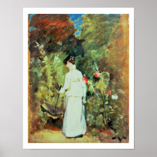 Frau Constable in ihrem Garten Poster