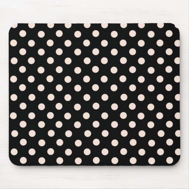 Frau Cookies Pink Spot Polka Dot Mousepad (Vorne)