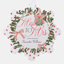 Frau Coquette Bow Mistletoe Brautparty